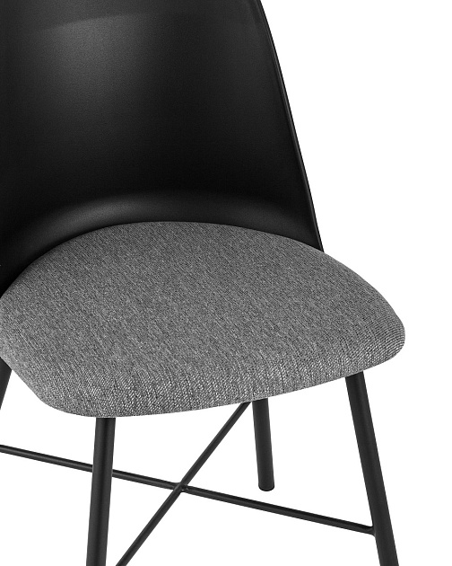 Кухонный стул Stool Group Shell с мягким сиденьем черный 8336 black Фото № 7