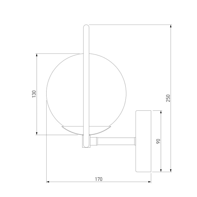 Бра Eurosvet Ringo 50289 хром изображение 2 Бра Eurosvet Ringo 50289 хром Фото № 2