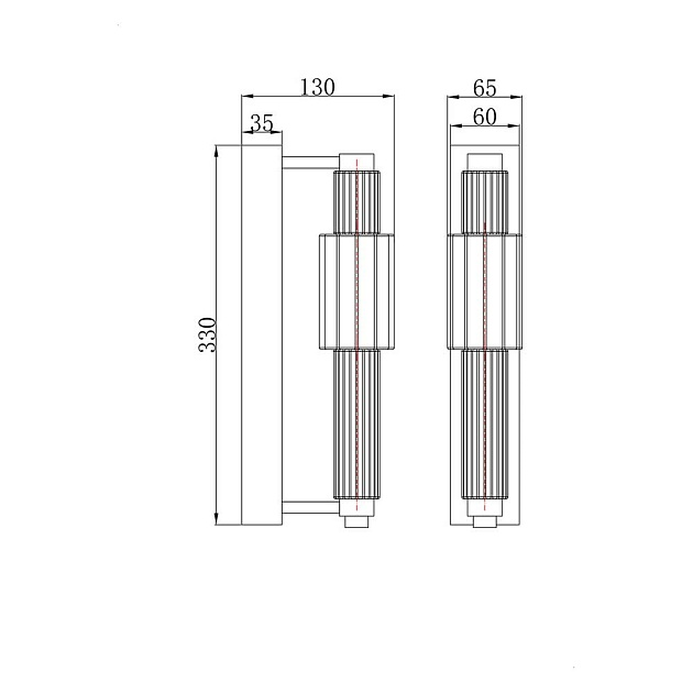 Настенный светильник Maytoni Verticale MOD308WL-L9CH3K Фото № 3