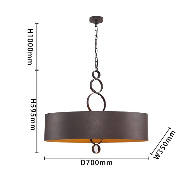 Подвесная люстра Favourite Ferrous 4007-6P Фото № 2