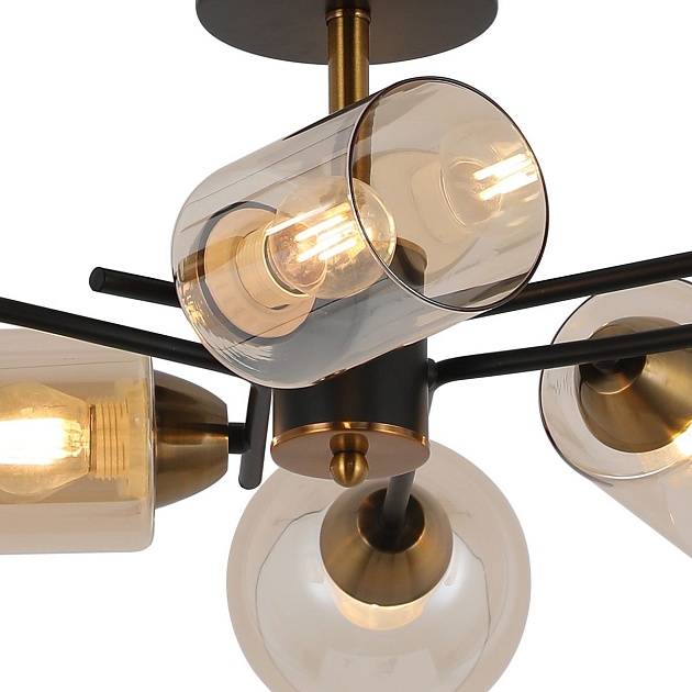 Потолочная люстра Illumico IL8243-6COU-79 BK GD Фото № 2