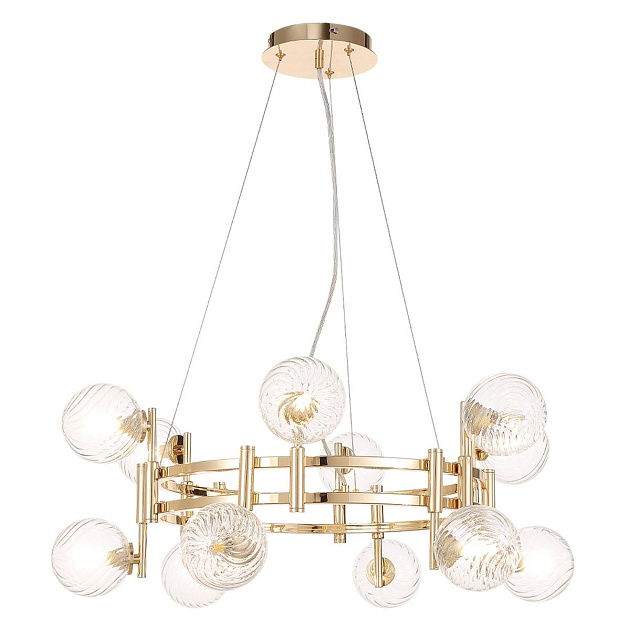 Подвесная люстра Crystal Lux Luxury SP12 Gold Фото № 3