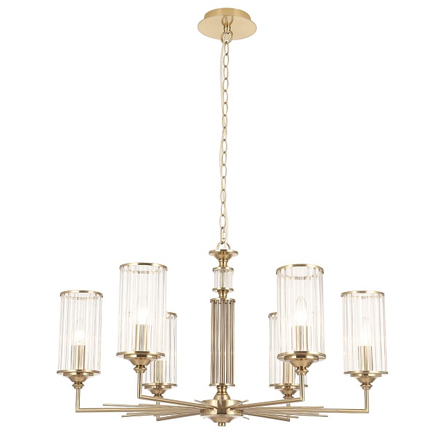 Подвесная люстра Crystal Lux Gloria SP6 Brass Фото № 1