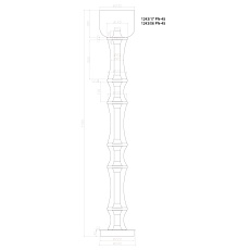 Торшер Divinare Volturn 1243/06 PN-45 1
