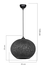 Подвесной светильник Toplight Lizbeth TL1612H-01BK 2