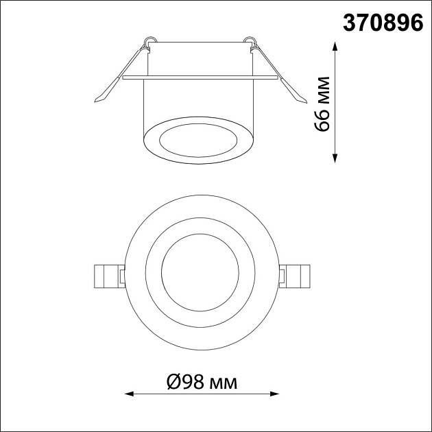 Встраиваемый светильник Novotech Spot Lirio 370896 Фото № 3