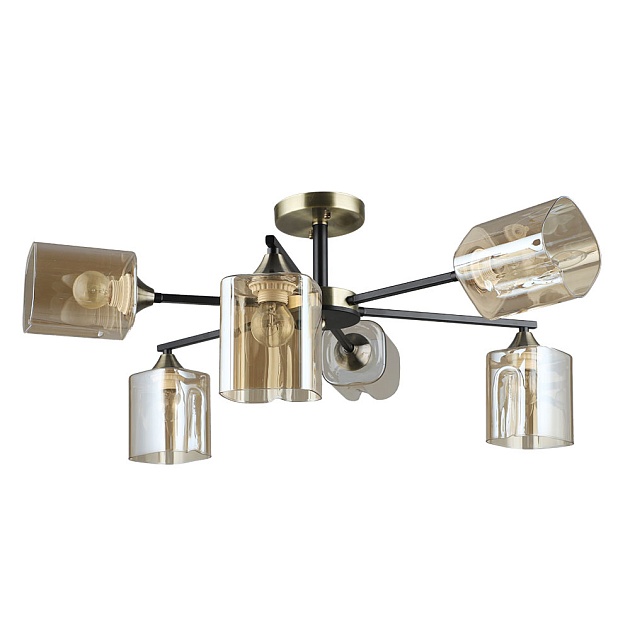 Потолочная люстра Arte Lamp MERCI A4185PL-6BK Фото № 1