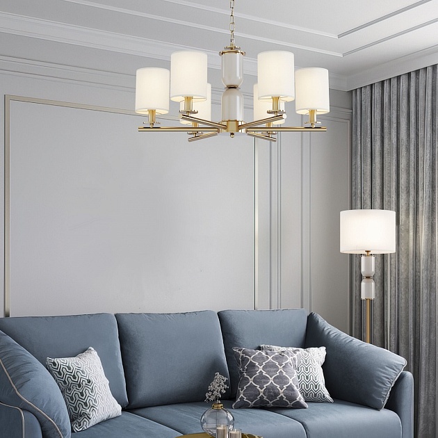 Подвесная люстра Eurosvet Caprera 60146/6 латунь Фото № 5