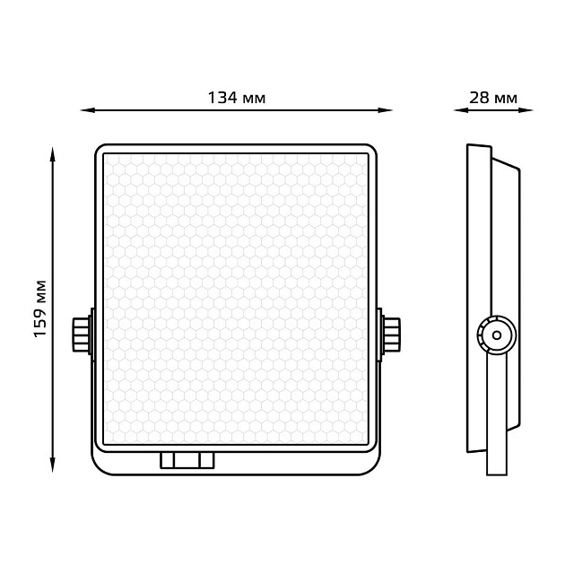 Прожектор светодиодный Gauss Evo 30W 6500К 687511330 изображение 4 Прожектор светодиодный Gauss Evo 30W 6500К 687511330 Фото № 4