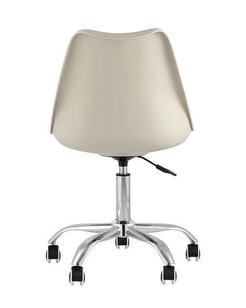 Офисный стул Stool Group BLOK пластиковый бежевый Y818 beige Фото № 5