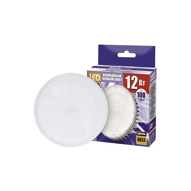 Лампа светодиодная Jazzway GX53 12W 5000K матовая 1029096 Фото № 1