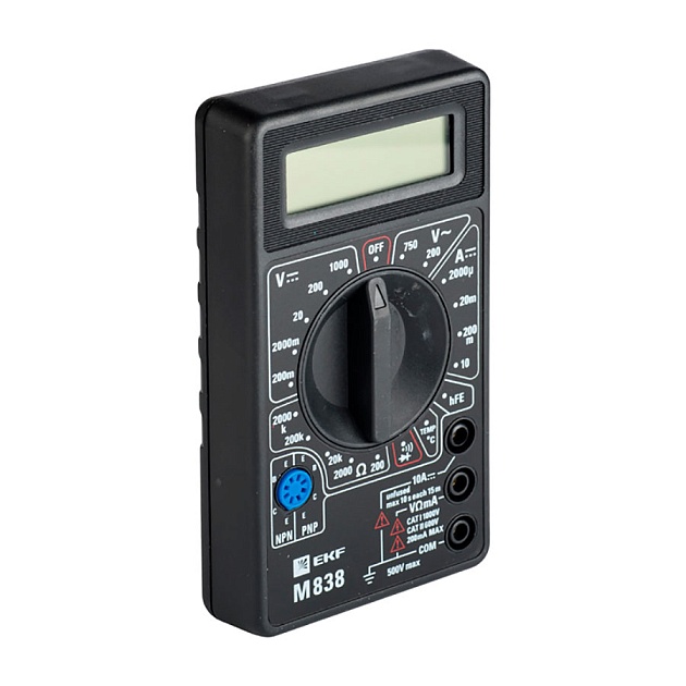 Мультиметр цифровой M838 EKF Master In-180701-bm838 Фото № 1