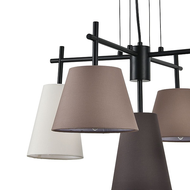 Подвесная люстра Indigo Abbinare 13032/5P Black V000533 Фото № 3