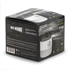 Кемпинговый светодиодный фонарь Gauss аккумуляторный 100х86 410 лм GF005 1