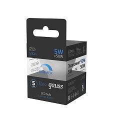 Лампа светодиодная Gauss GU10 5W 6500K матовая 101506305 4