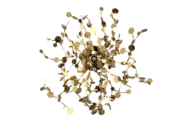 Настенный светильник Crystal Lux GARDEN AP-PL3 D400 GOLD изображение 2 Настенный светильник Crystal Lux GARDEN AP-PL3 D400 GOLD Фото № 2