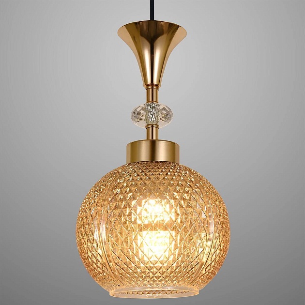 Подвесная люстра Reluce 02001-0.9-03 Amber изображение 2 Подвесная люстра Reluce 02001-0.9-03 Amber Фото № 2