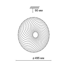 Настенно-потолочный светодиодный светильник Sonex Pale Florsa 3060/EL 4