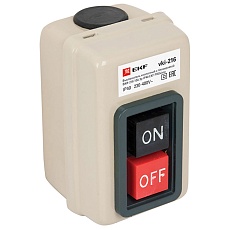 Выключатель кнопочный с блокировкой ВКИ-216 10А 3P IP40 EKF PROxima vki-216