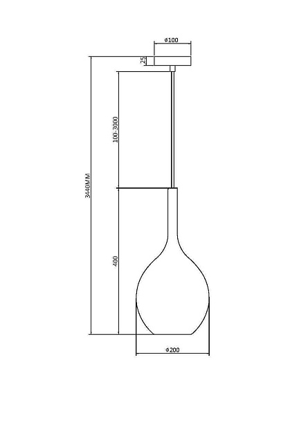 Подвесной светильник Maytoni Duality MOD271PL-01B1 Фото № 2