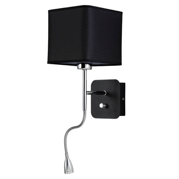 Бра Crystal Lux Paco AP2 Chrome/Black Фото № 1