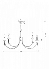 Подвесная люстра Freya Forte FR1006PL-12N 1