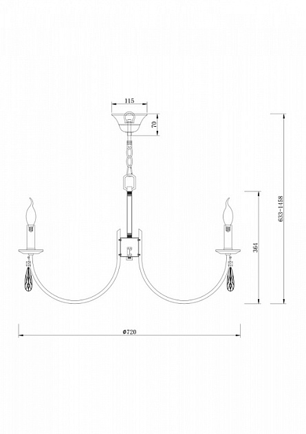 Подвесная люстра Freya Forte FR1006PL-08N Фото № 2