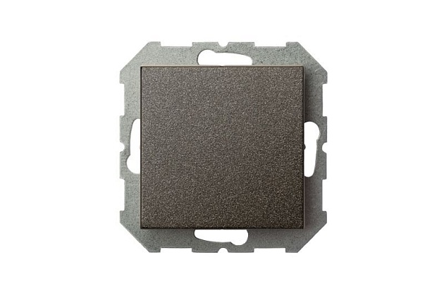Выключатель одноклавишный Liregus Epsilon антрацит 28-102 Фото № 5