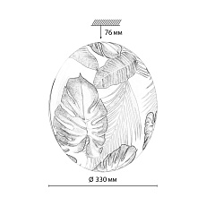 Настенно-потолочный светодиодный светильник Sonex Pale Flori 7748/CL 1