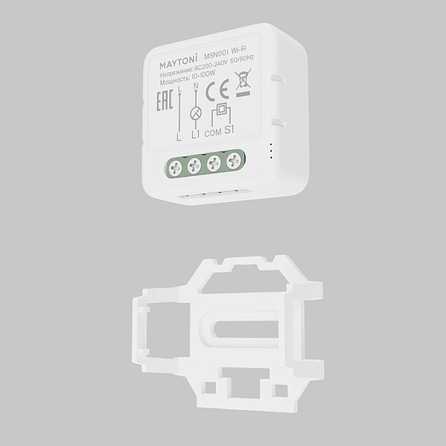 Wi-Fi выключатель двухканальный (без нуля) Maytoni Technical Smart home MSN001 Фото № 3
