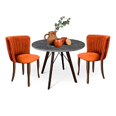 Обеденная группа Sheffilton SHT-DS179 мрамор прем./песч. буря/венге/тёмн.орех 6596241401