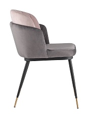 Кухонный стул Stool Group Пенелопа вельвет темно-серый+розовый FDC8054 FUT-81 + FUT-64 4