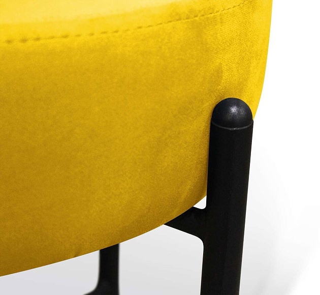 Пуф Sheffilton SHT-B4 желтый/черный муар 2347987702 Фото № 4