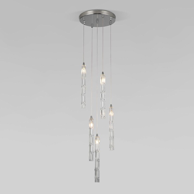 Подвесная люстра Eurosvet Lynn 50381/5 хром Фото № 1