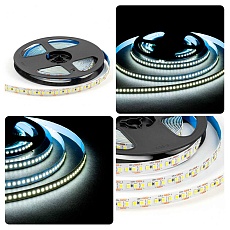 Светодиодная лента OGM 14,4W/m 180LED/m 2835SMD холодный белый 5M LSE-264 3