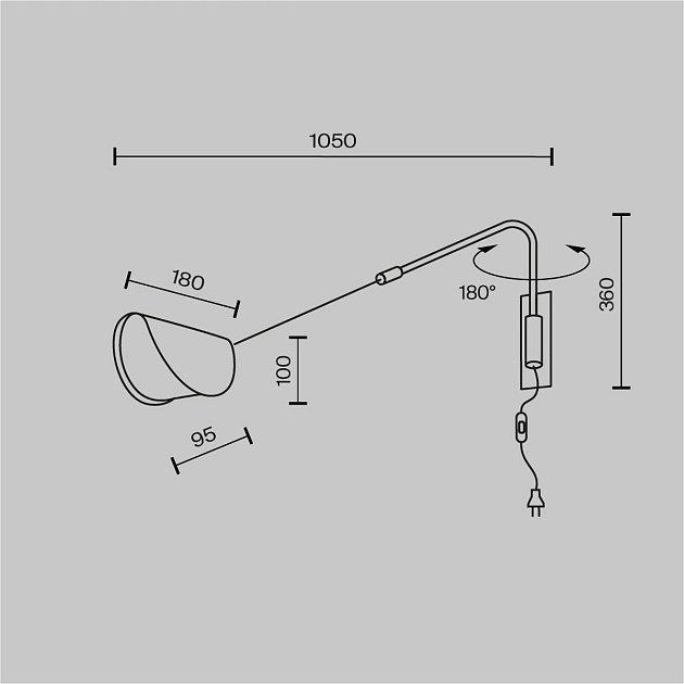 Бра Maytoni Mollis MOD126WL-01B1 изображение 5 Бра Maytoni Mollis MOD126WL-01B1 Фото № 5