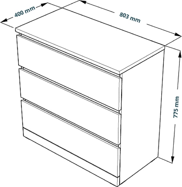 Комод Шведский Стандарт VÄRMA 3 S00203 Фото № 4