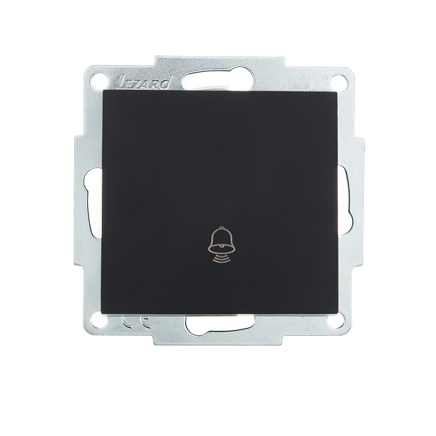 Кнопка звонка Lezard Vesna черный 742-4288-103 Фото № 1