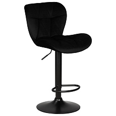 Стул барный DOBRIN BARNY BLACK (черный велюр (MJ9-101)) 5022_BlackBase-LM BARNY BLACK