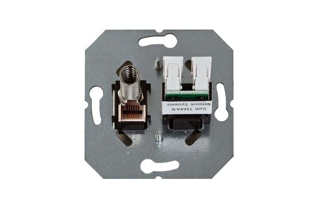 Розетка RJ45/TV Liregus Epsilon антрацит 28-113 изображение 2 Розетка RJ45/TV Liregus Epsilon антрацит 28-113 Фото № 2