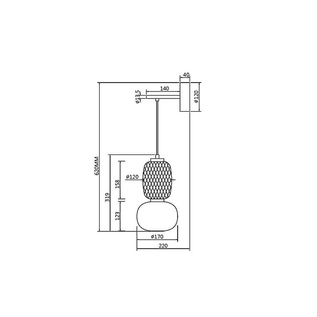 Бра Maytoni Pattern MOD267WL-L18CH3K изображение 6 Бра Maytoni Pattern MOD267WL-L18CH3K Фото № 6