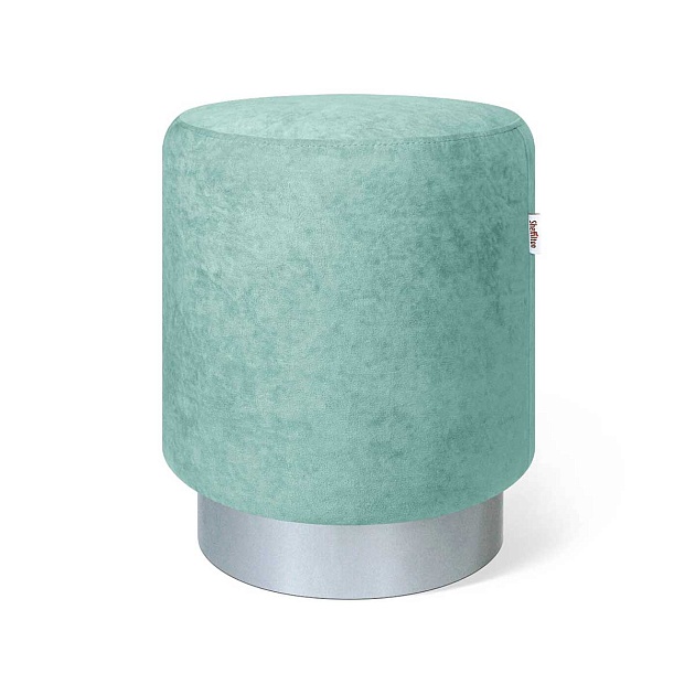 Пуф Sheffilton SHT-B8 нежная мята/хром лак 2052751103 Фото № 1