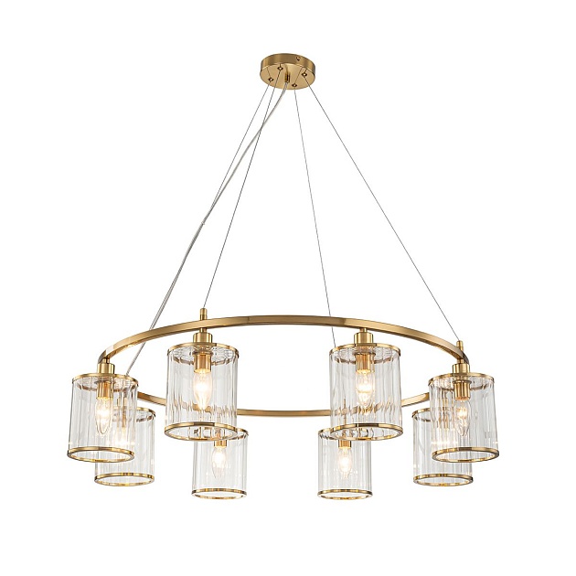 Подвесная люстра Indigo Dante 13022/8P Brass V000406 Фото № 1