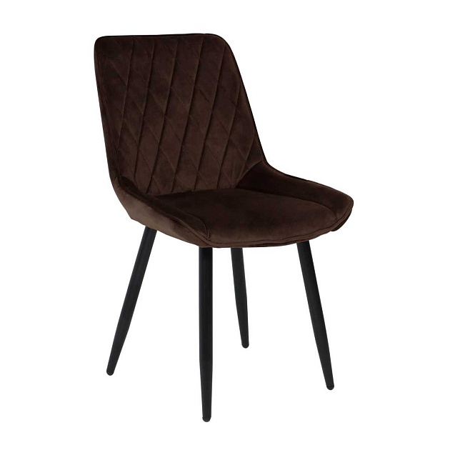 Кухонный стул AksHome Nika коричневый, велюр 72323 изображение 1 Кухонный стул AksHome Nika коричневый, велюр 72323 Фото № 1
