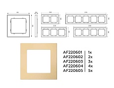 Рамка AMBRELLA VOLT AF220605 2