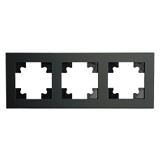 Рамка 3-постовая Stekker Катрин черный матовый GFR00-7003-05М 49602