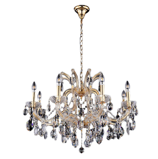 Подвесная люстра Crystal Lux Hollywood SP8 Gold Фото № 4