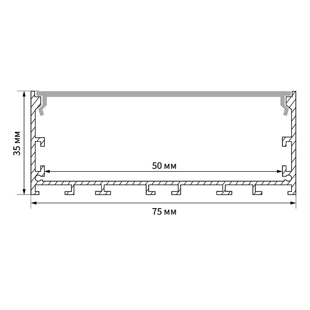 Профиль алюминиевый накладной Feron Линии света CAB258 10375 изображение 3 Профиль алюминиевый накладной Feron Линии света CAB258 10375 Фото № 3