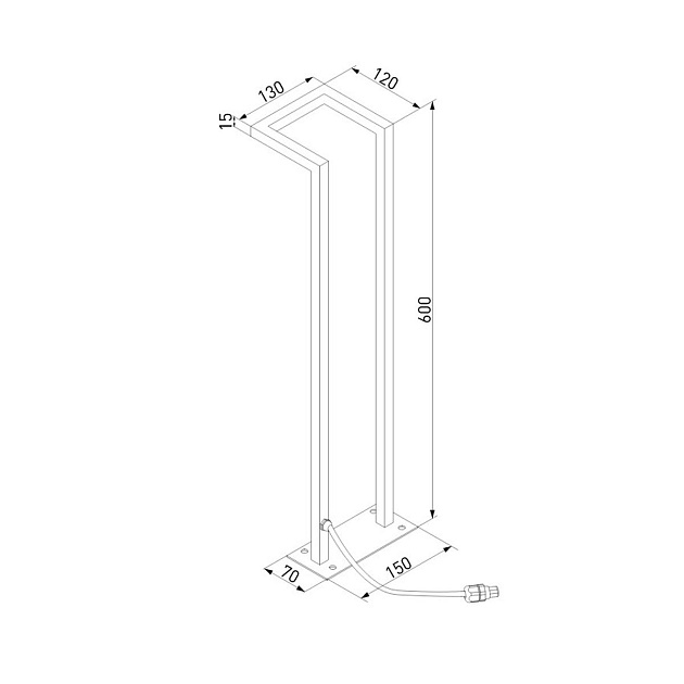 Уличный светодиодный светильник Elektrostandard 35180/S a067901 Фото № 2