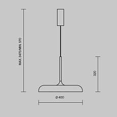 Подвесной светодиодный светильник Maytoni Gerhard MOD189PL-L18W3K1 5